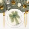 Fall Ribbon 1.5 inch x 30 Yard Handmade Silk, Ivory/Dusty Sage/Terracotta Fringe Chiffon Ribbon for Wedding Invitations, Bridal Bouquets Wrapping, Flower Arrangement Decoration